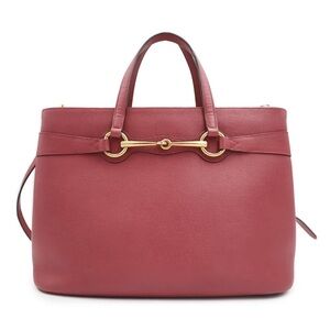 Pre-owned Gucci Horsebit Leather Tote